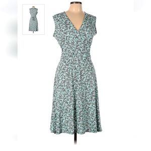 Leota teal and green dress